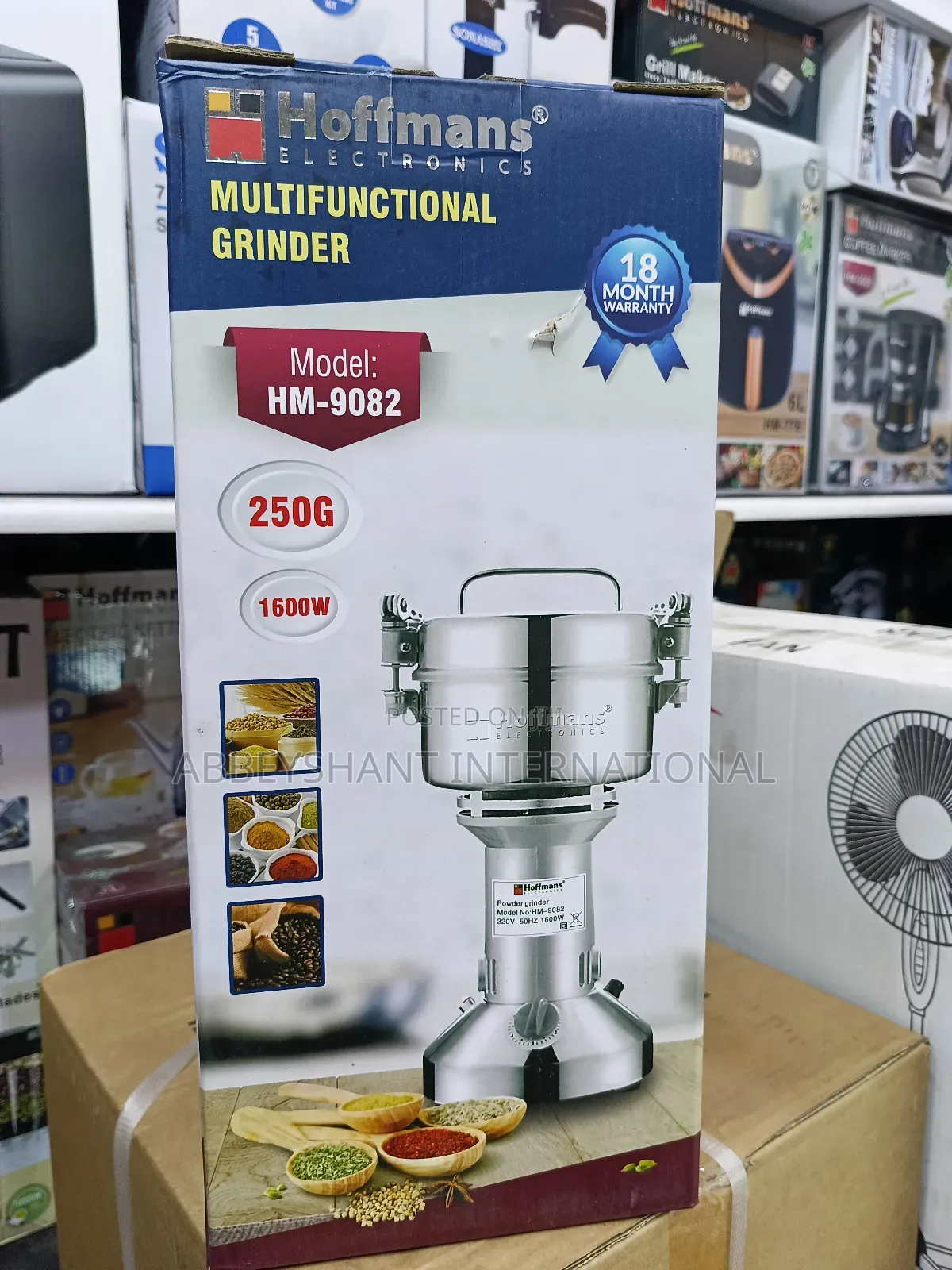 Grain Grinder, 250g Spice Commercial Powder Machine
