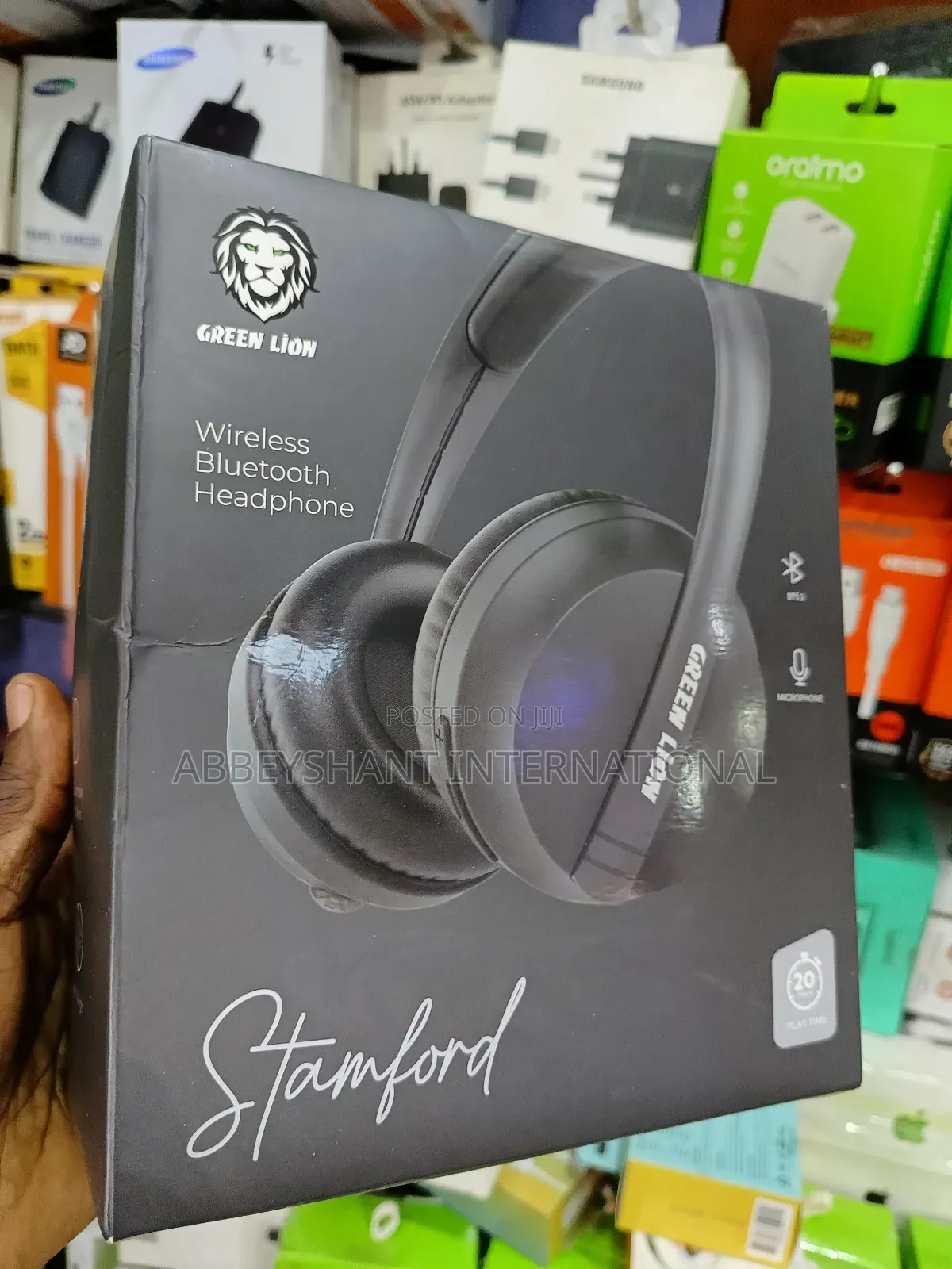 Wireless Bluetooth Headphone/ Green Lion Headphones