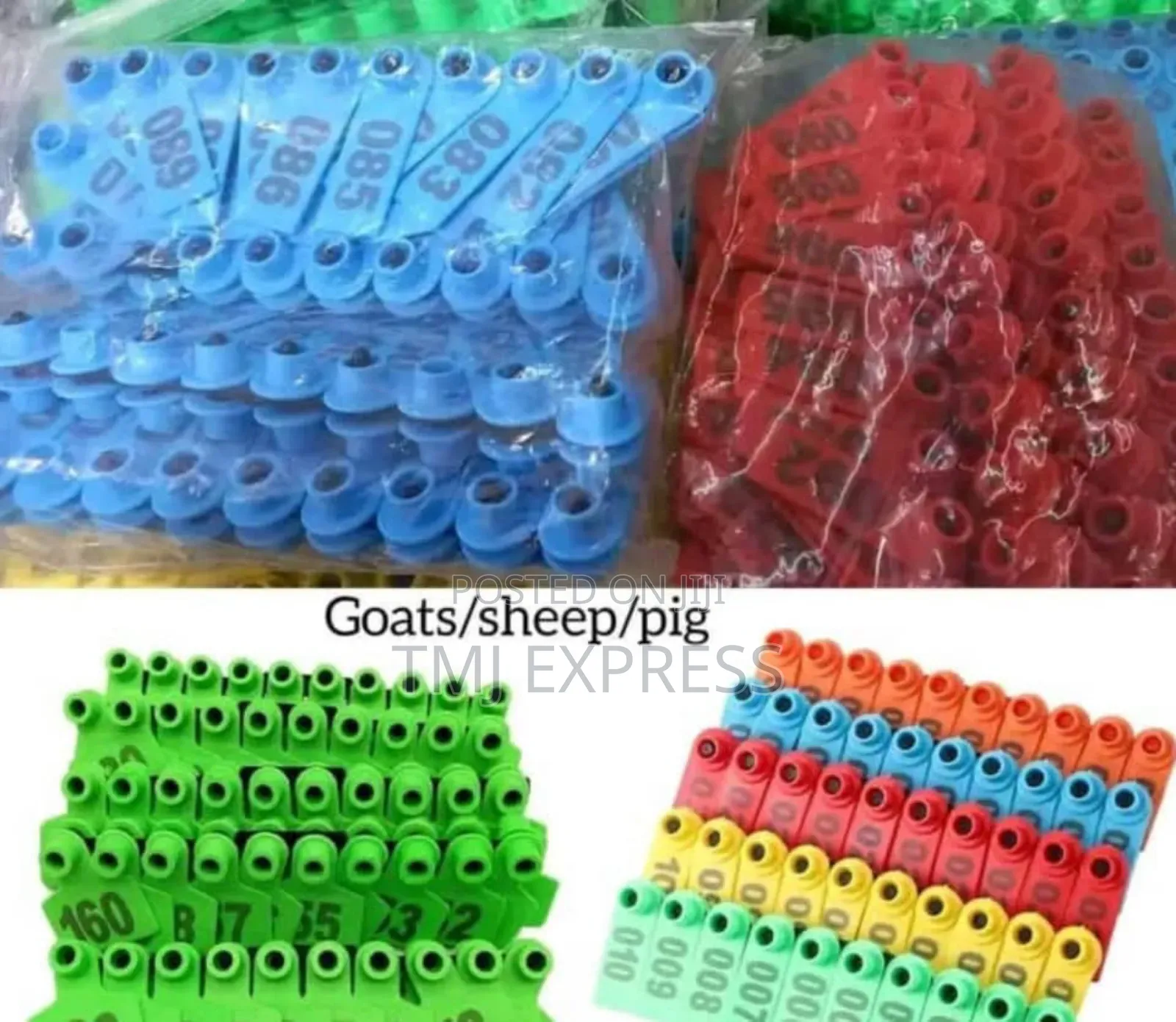 Goat/Pig/Sheep Ear Tags Per Pack of 100 Pieces