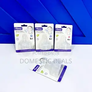Momeasy Silicone Nipples for Wide Neck Bottle
