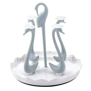 Zerodis Swan Cup Holder With Rotating Drip Tray