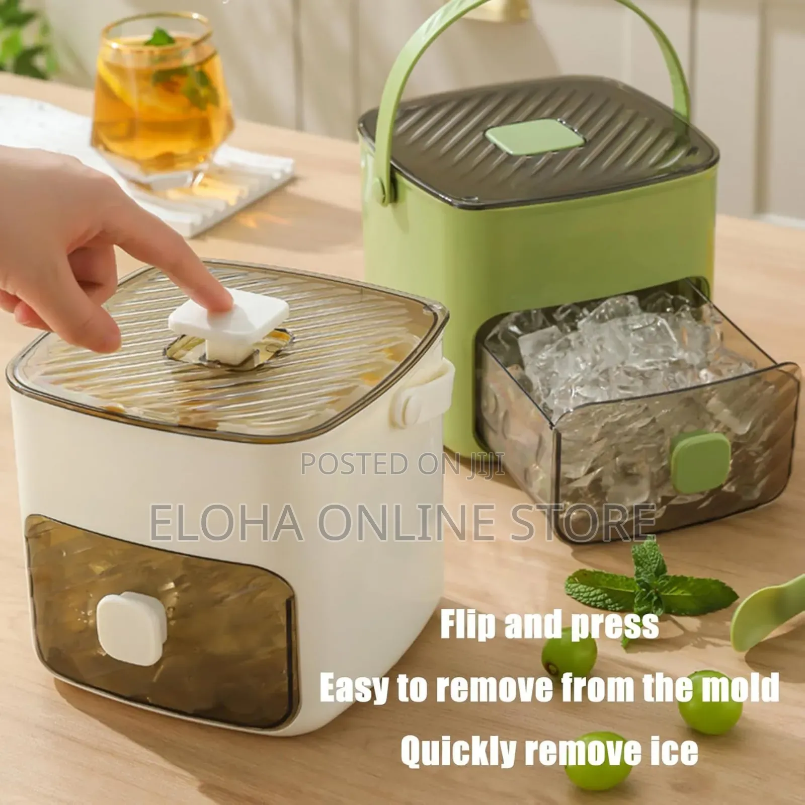 Ice Maker Box With Drawer and Storage Tray
