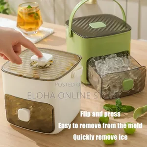 Ice Maker Box With Drawer and Storage Tray