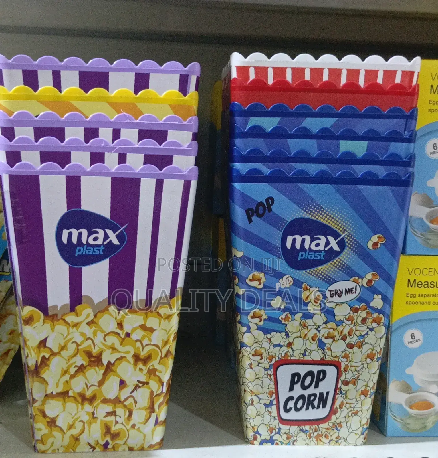1pc Plastic Popcorn Container