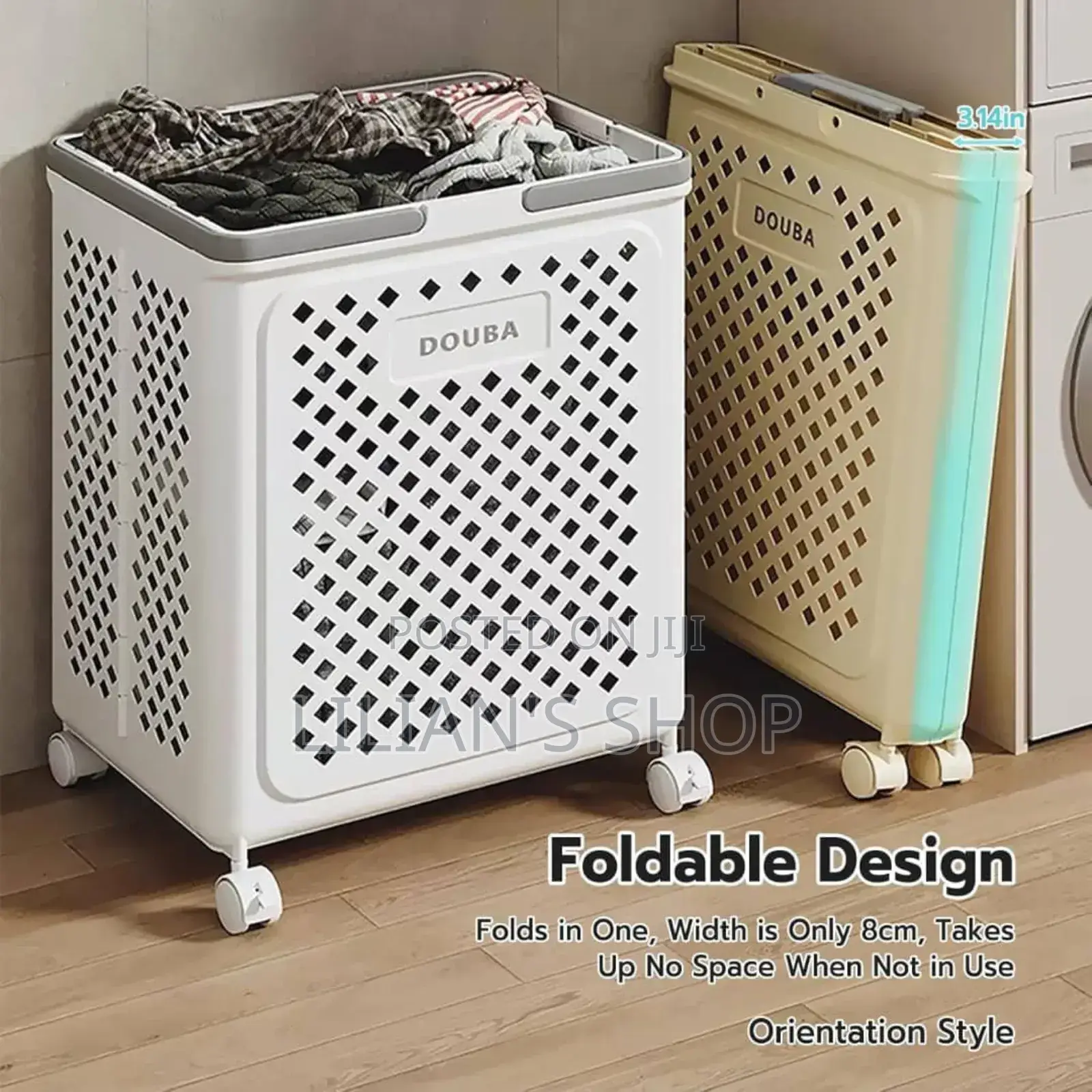 Foldable Plastic Laundry Basket