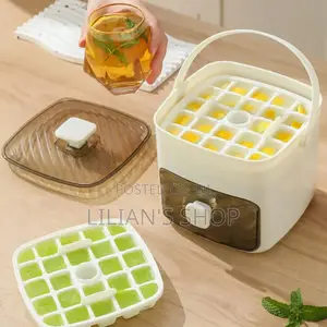 Ice Maker Box With Drawer and Storage Tray