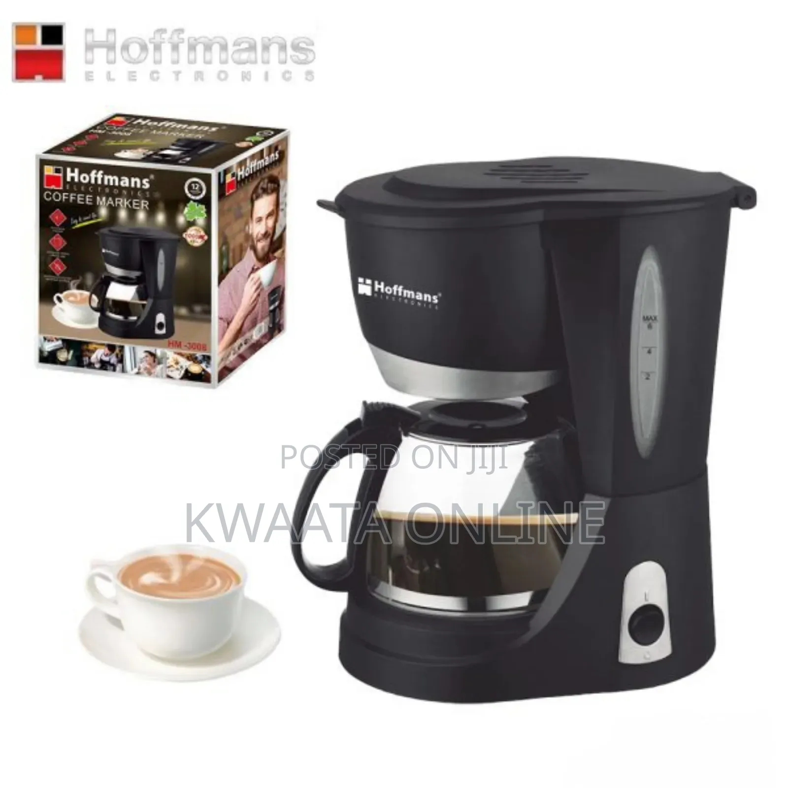 Hoffmans Electric Coffee Maker /Machine -1.5l