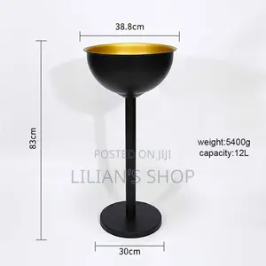 Stainless Steel Tall Champagne Ice Bucket With Stand