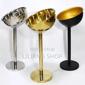 Stainless Steel Tall Champagne Ice Bucket With Stand