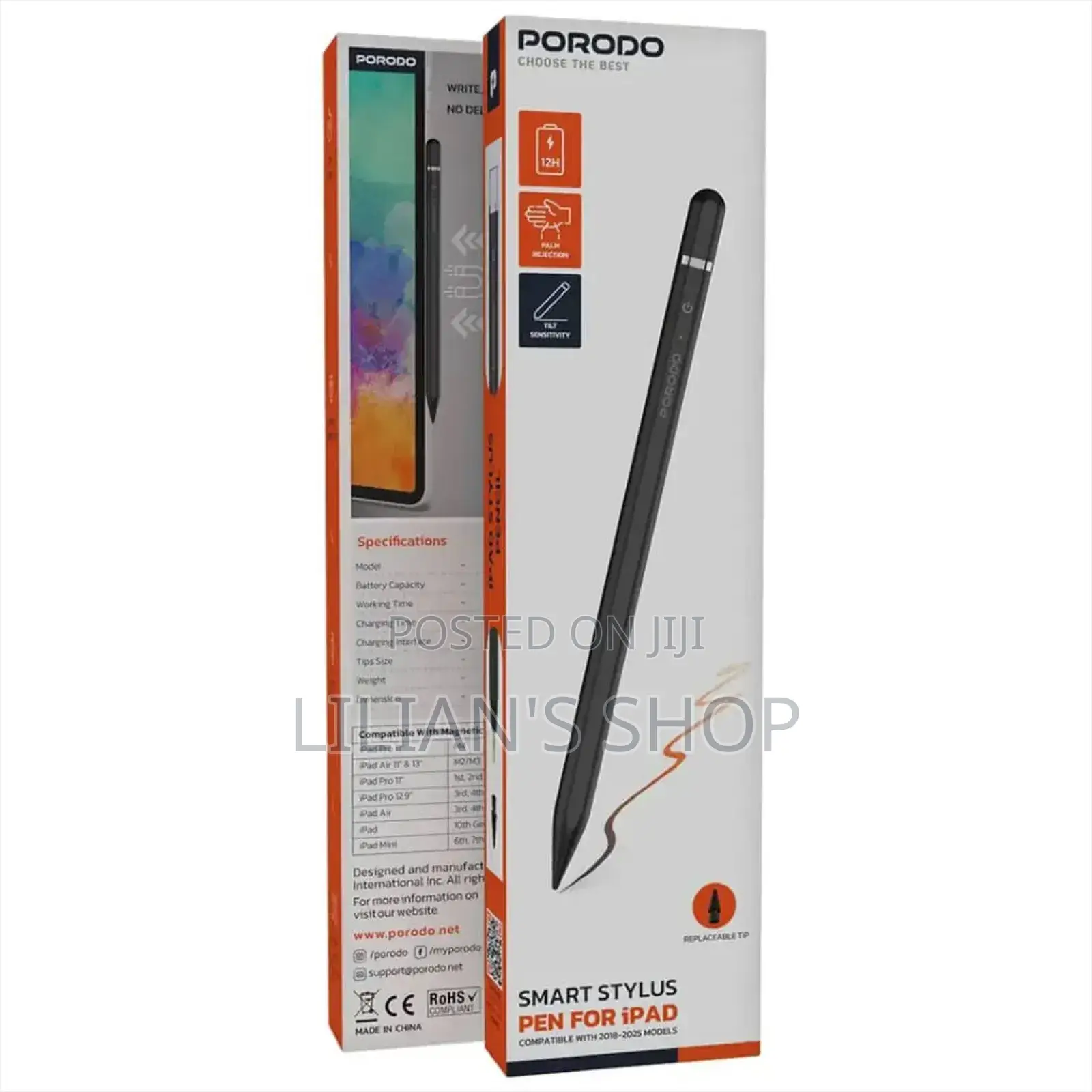 Porodo Smart Stylus Pen for iPad