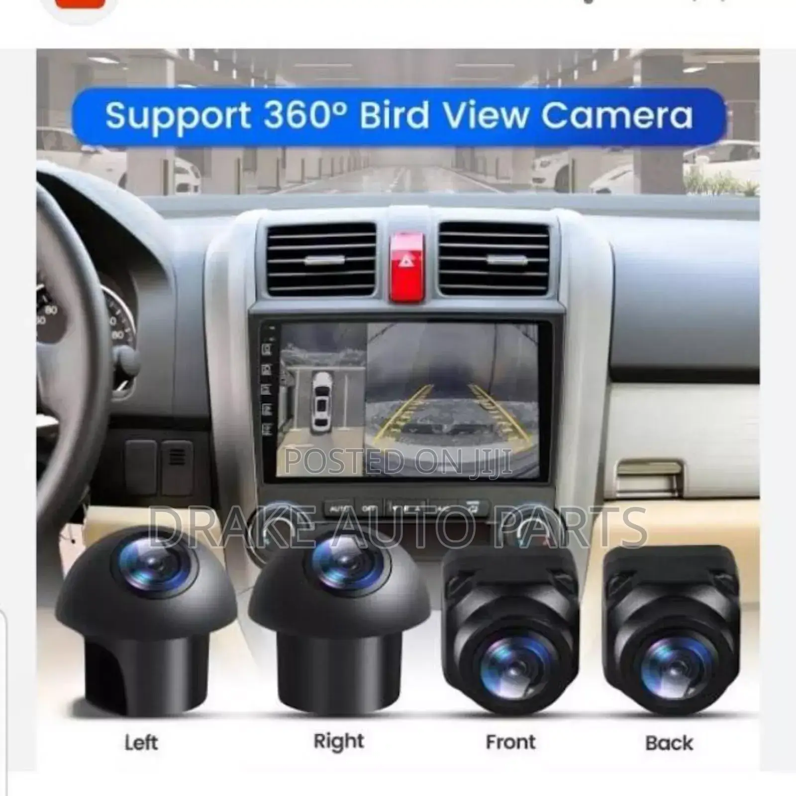 Android Radio With 360 View Cameras Support in All Car's