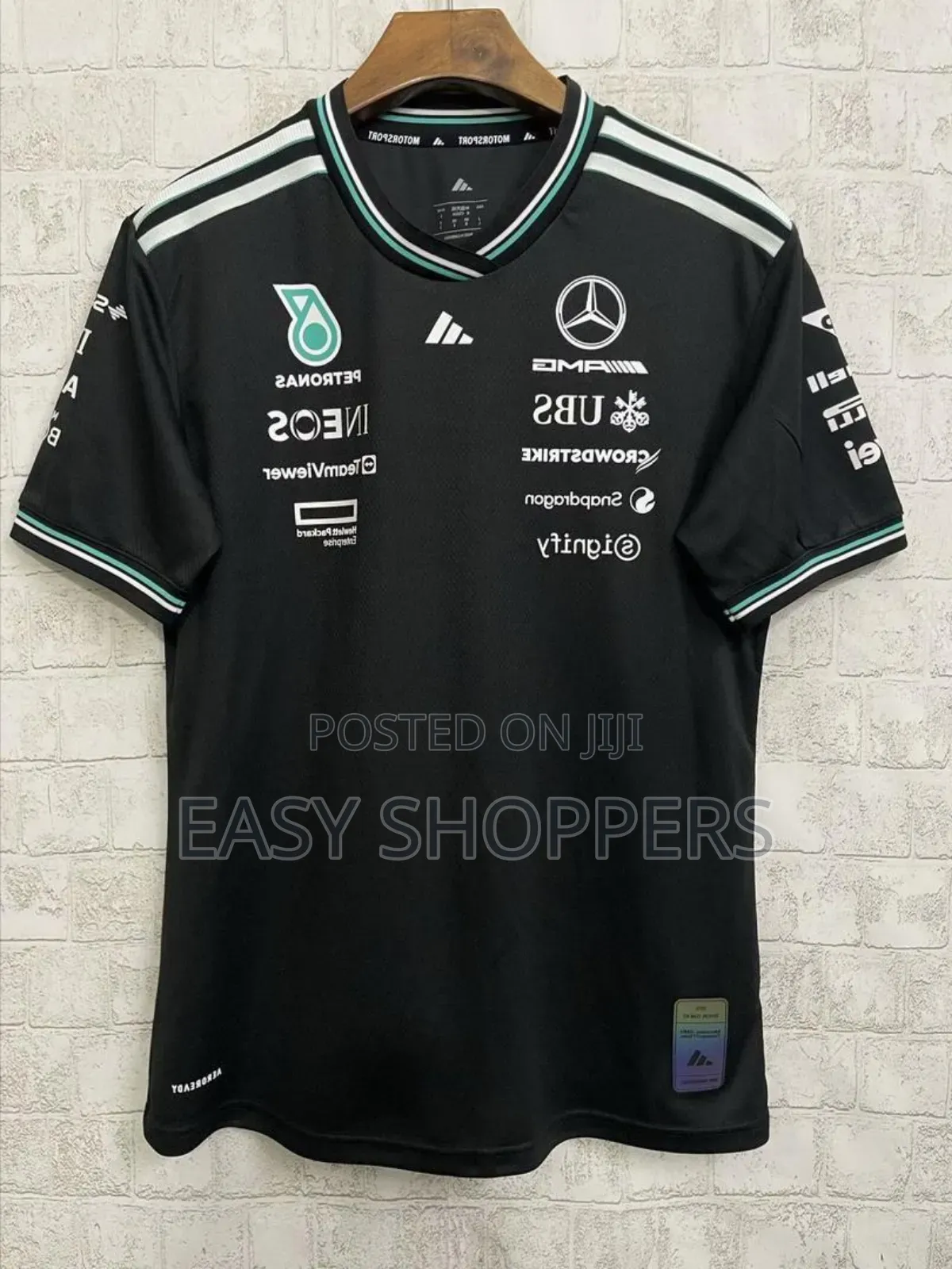2025 Mercedes-Amg Petronas F1 Team Black Shirt.