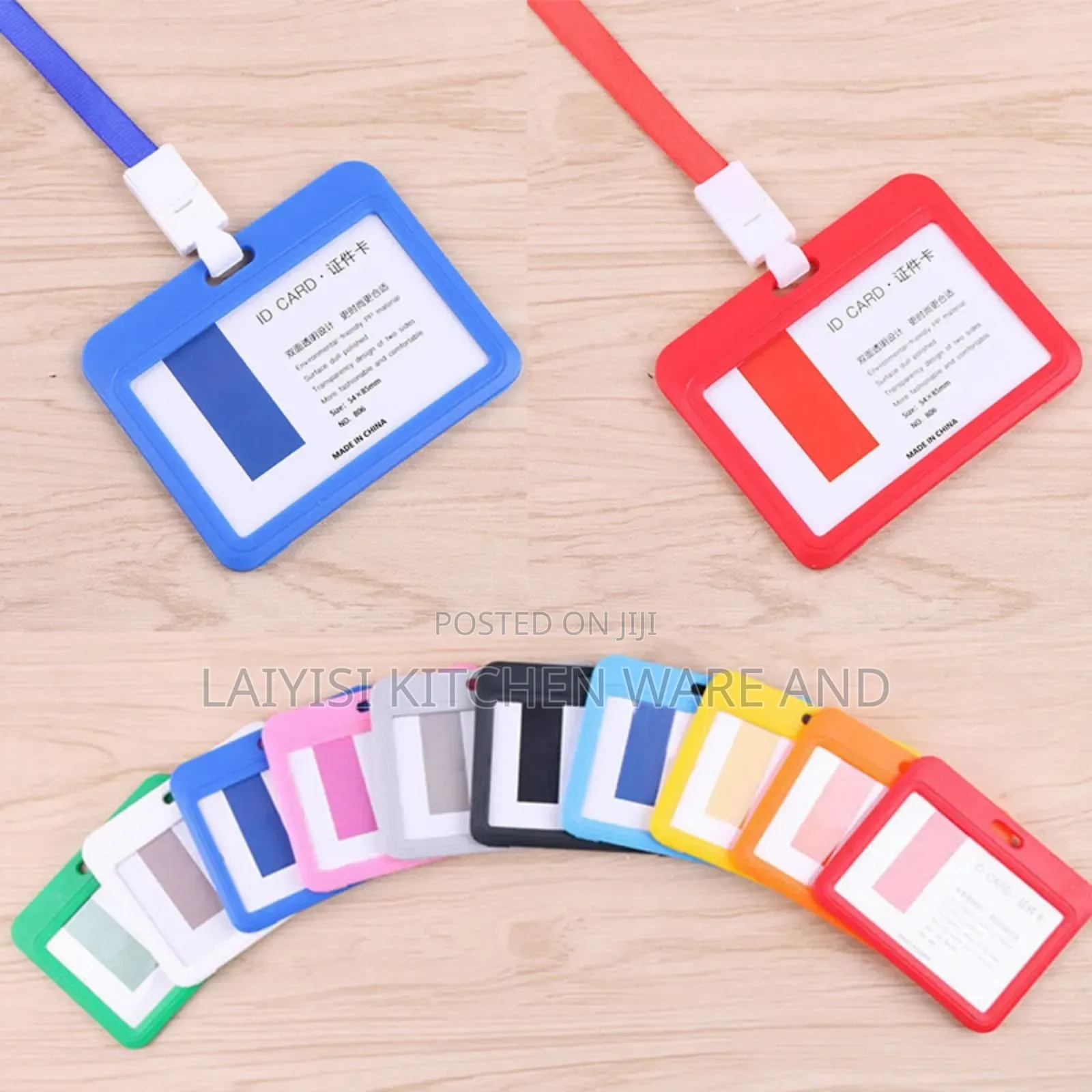 12pieces a Dozen of Id Card Holder Double Sided Transparant