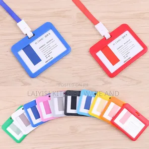 12pieces a Dozen of Id Card Holder Double Sided Transparant