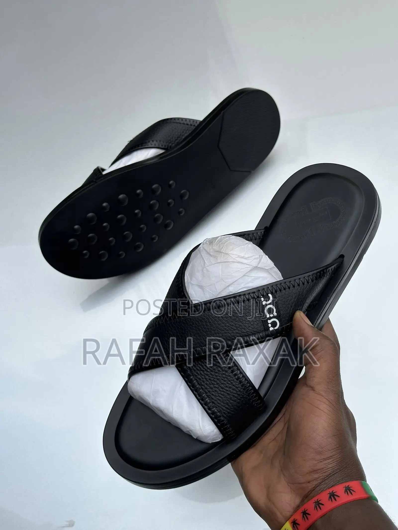 Original Men’S Classy Fashion Ferragamo Cross Leather Sandal