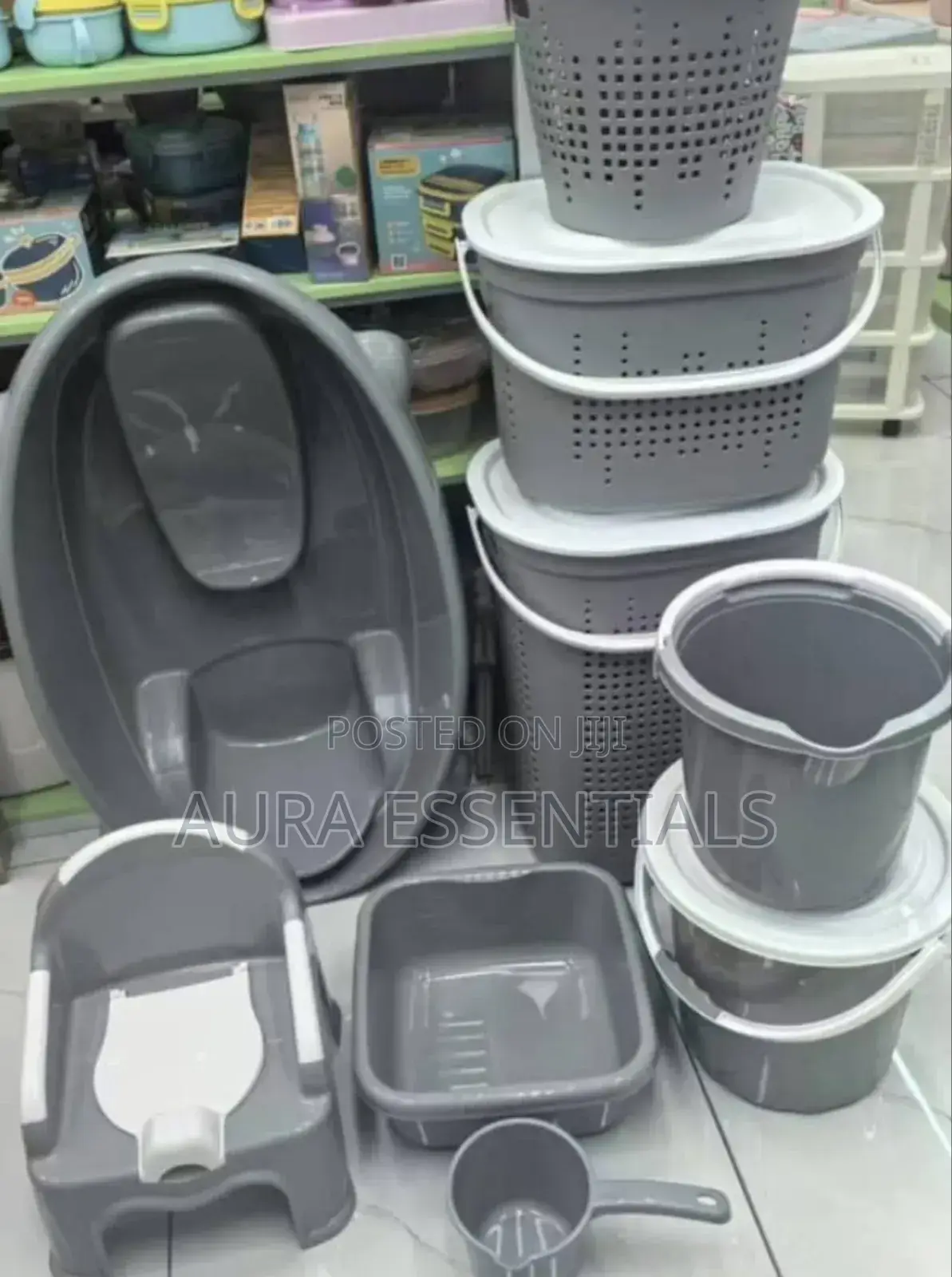 Baby Bath Set With Laundry Baskets