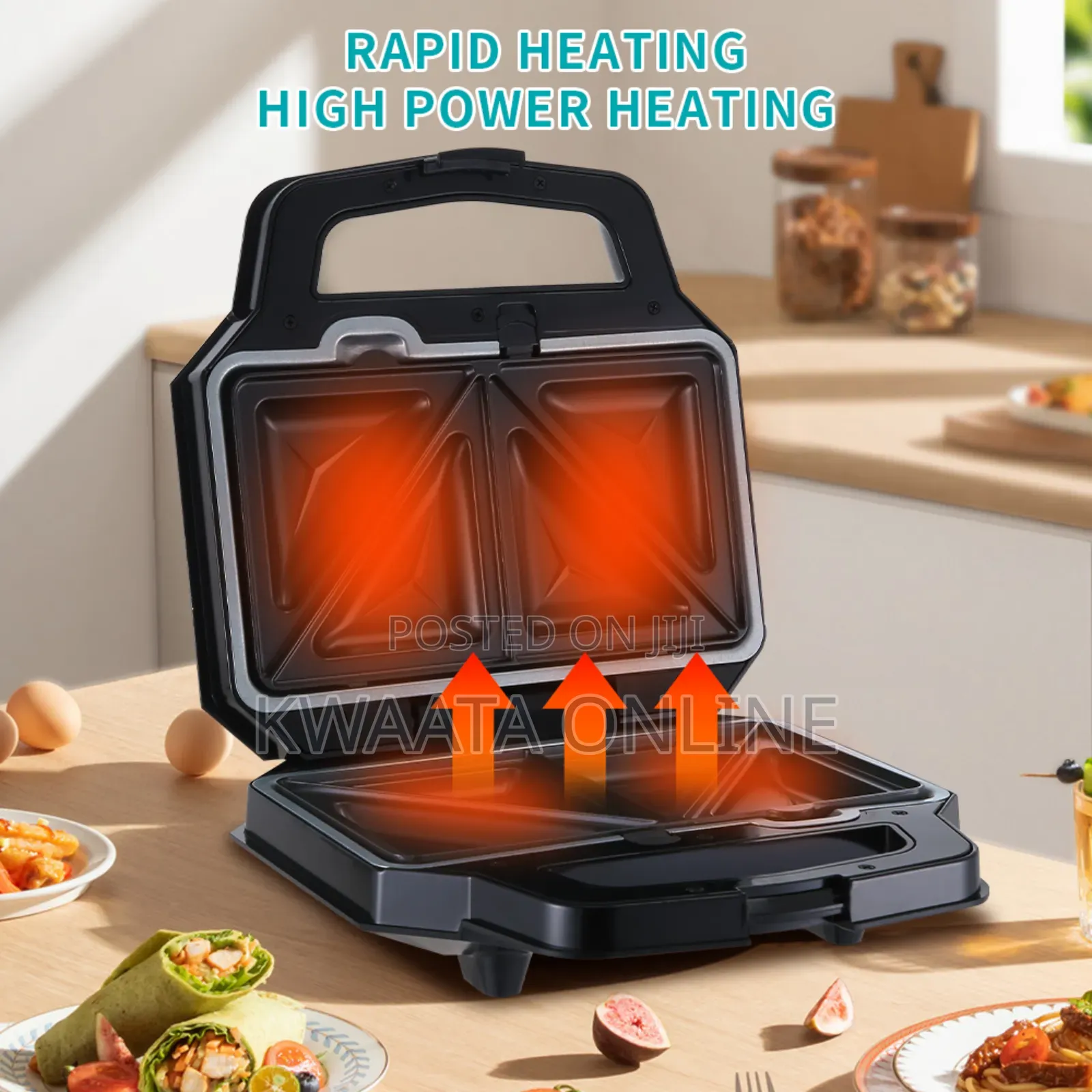Winning Star St-9321 Electric Press Sandwich Nutty Maker
