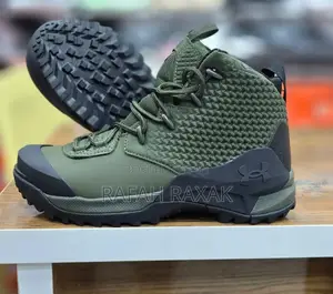 Original Classic Army Green Under Armour Mid Hiking Sneakers