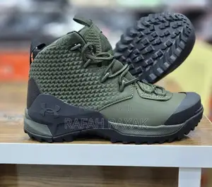 Original Classic Army Green Under Armour Mid Hiking Sneakers