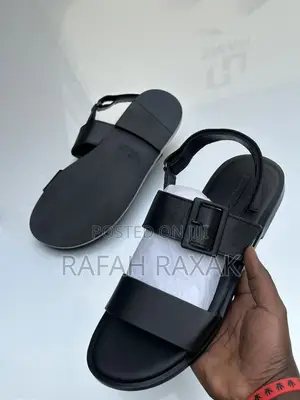 Original Classy Men’S Hermes Ankle Strap Leather Sandals
