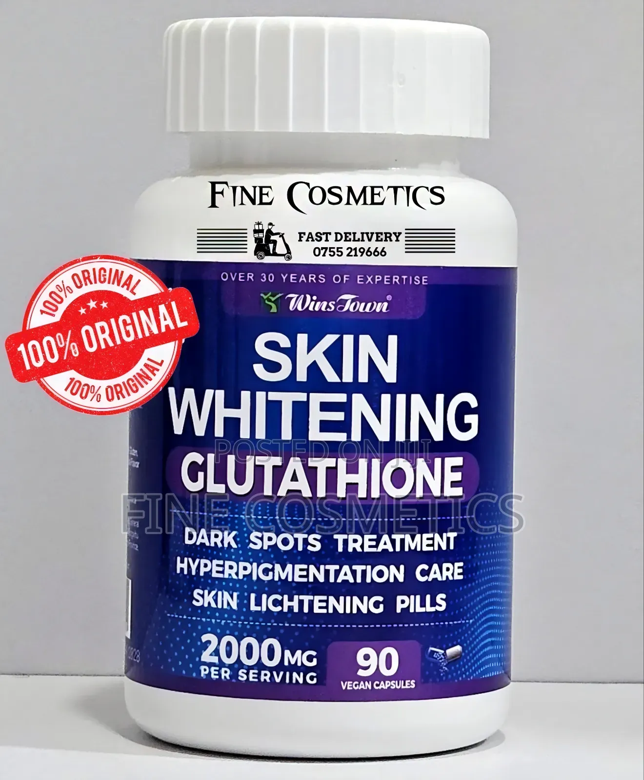 Skin Whitening Glutathione Capsule +Acorbic Vitamin C Tablet