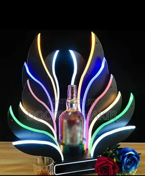 Luxurious Led Wine Bottle Display Stand