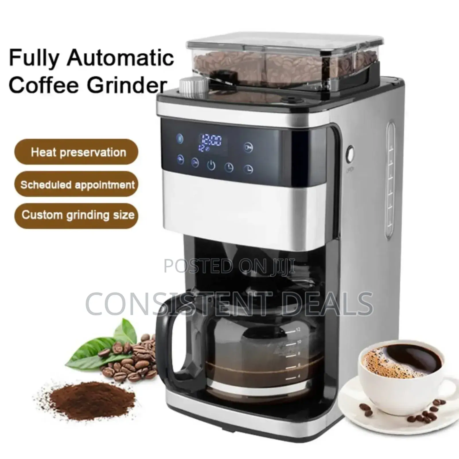 Automatic Espresso Coffee Maker Coffee Grinder