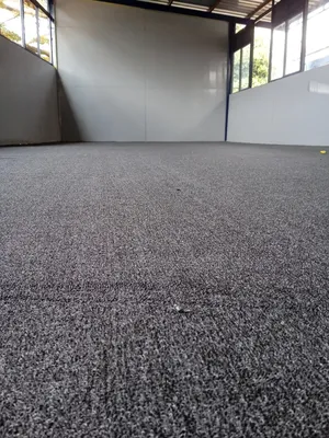 Pure Grey Office Woolen Carpets