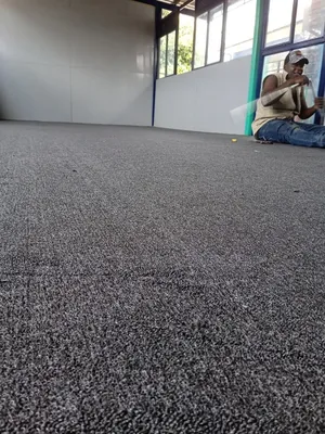 Pure Grey Office Woolen Carpets