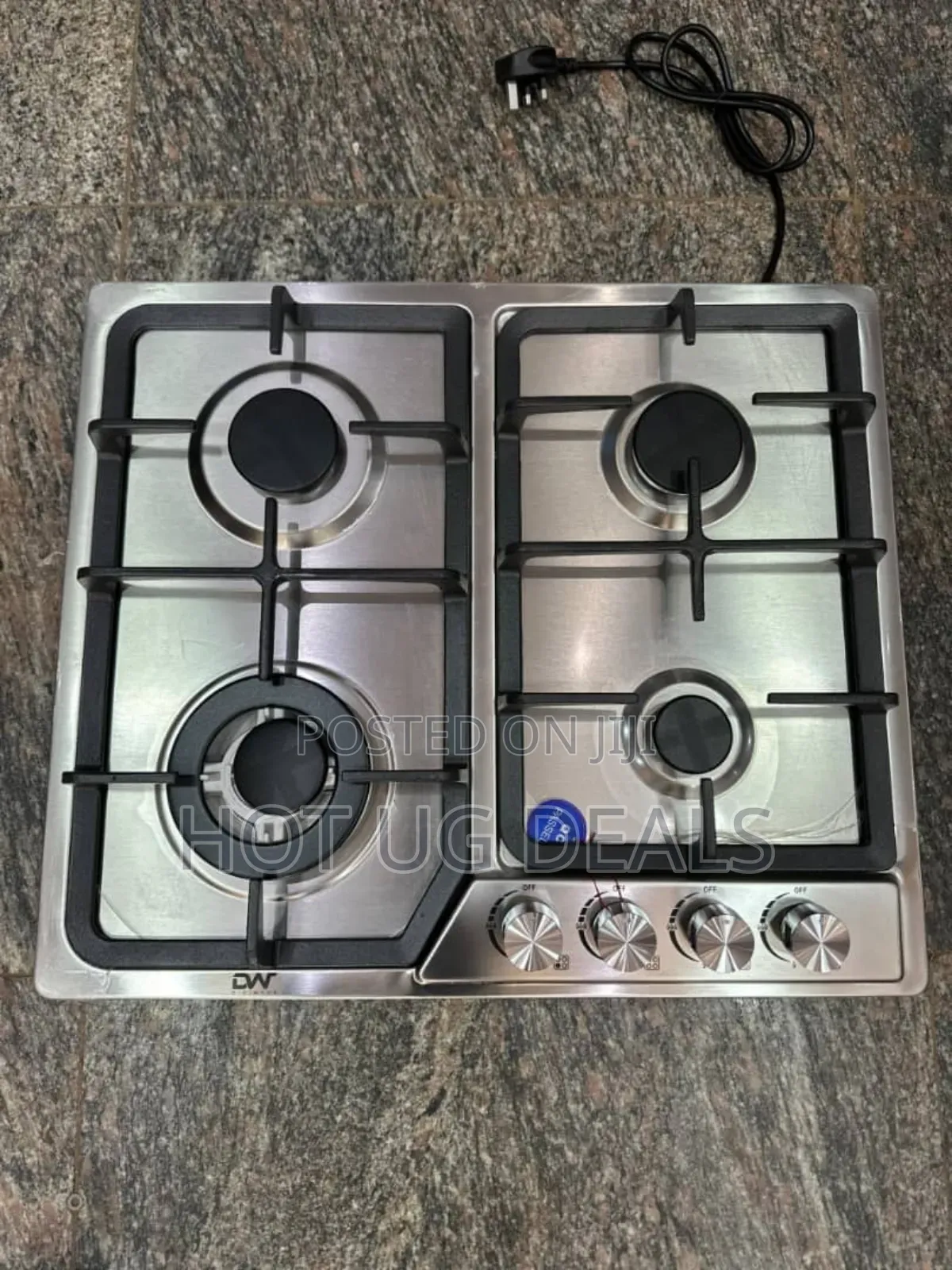 Digiwave 4 Full Gas Burner Buit In Stove Cooker 60x60cm Auto Ignition