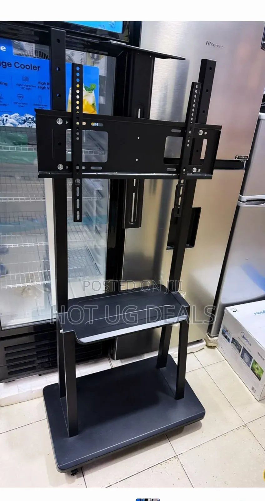Movable Trolley Tv Stand Suitable For 55 Inch To 80inch