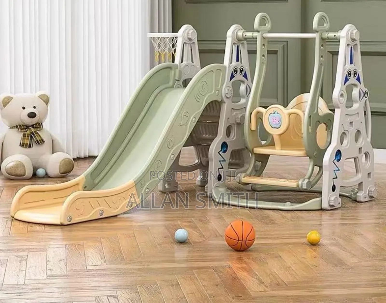 Durable Toddler Slide and Swing