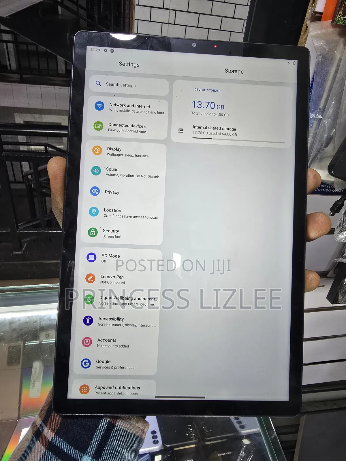 Lenovo Tab 6 64 GB Black