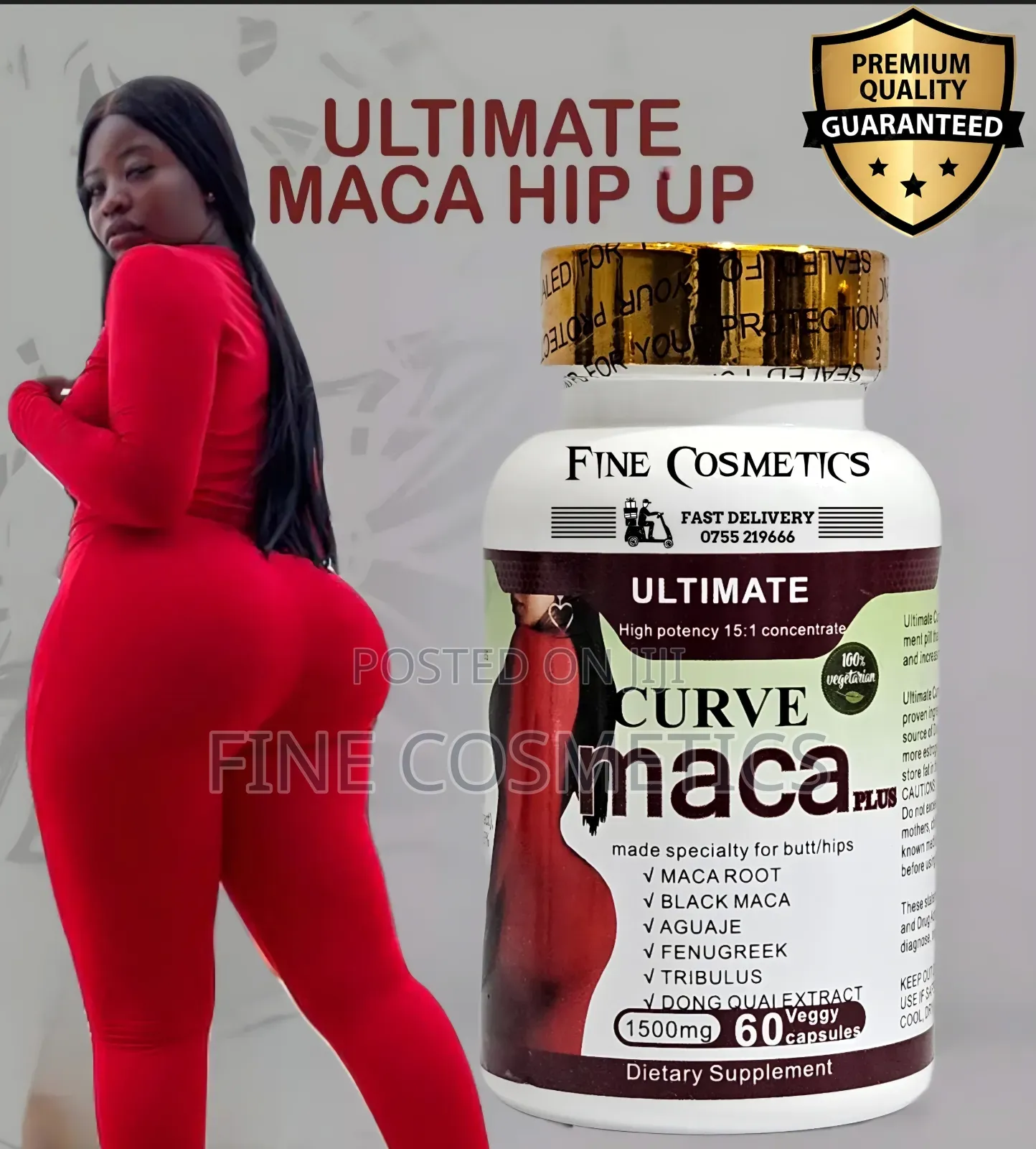 Wholesale Only | Ultimate Curve Maca Plus Hip/Butt Enlargement 60pills