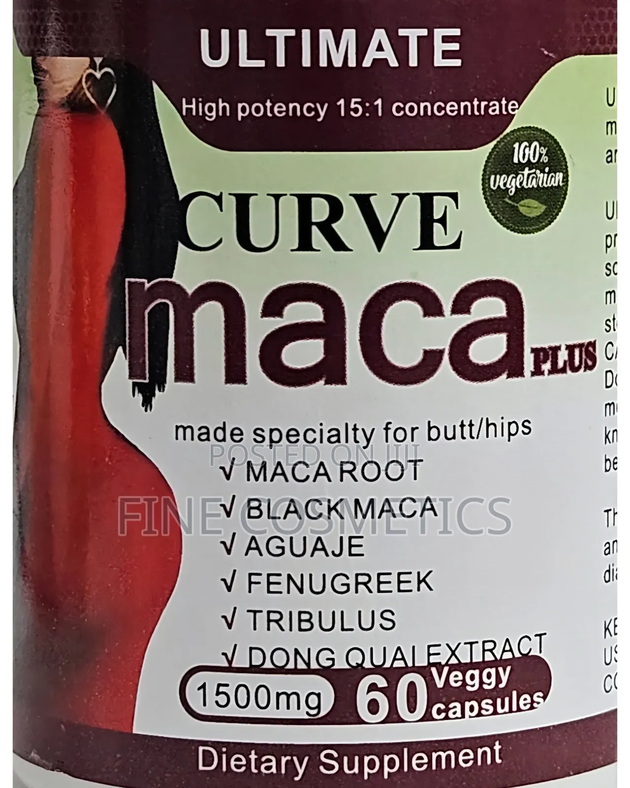 Wholesale Only | Ultimate Curve Maca Plus Hip/Butt Enlargement 60pills