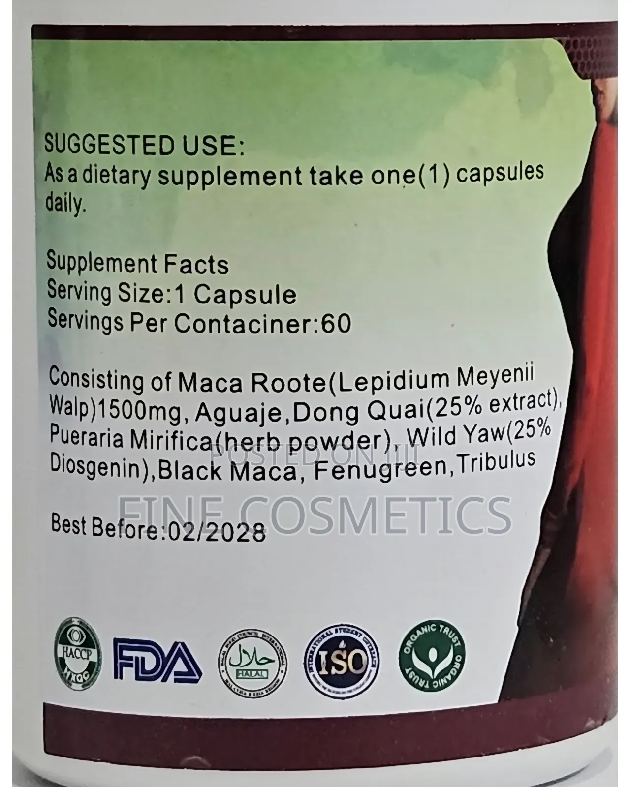 Wholesale Only | Ultimate Curve Maca Plus Hip/Butt Enlargement 60pills