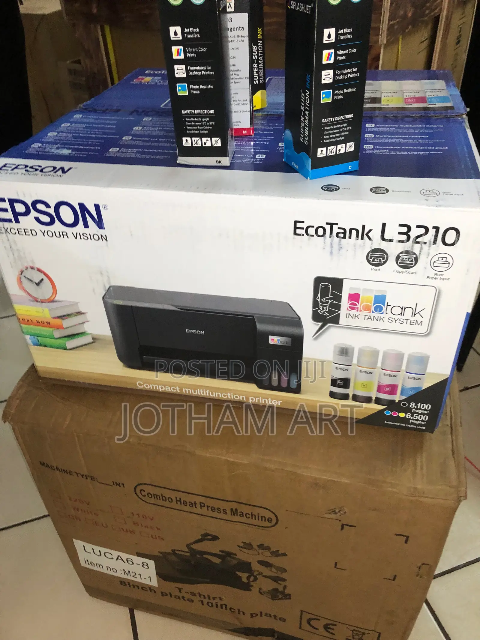 Epson L3210 + 8in1 Heat Press Combo