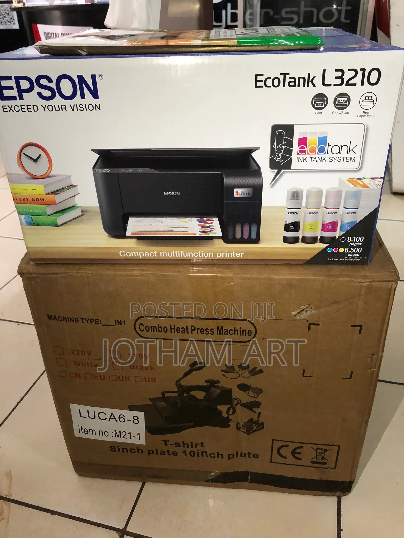 Heat Press,Epson 3210+ 4 Bottles Sublimation Inks