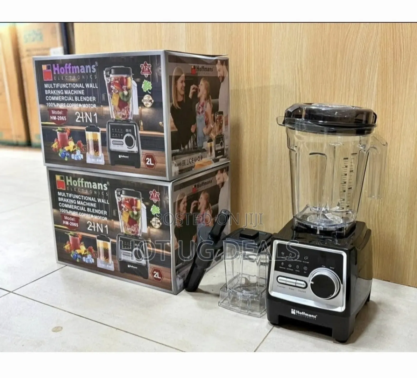 2l Hoffmans 2-in-1 Multifunctional Commercial Blender With Grinder