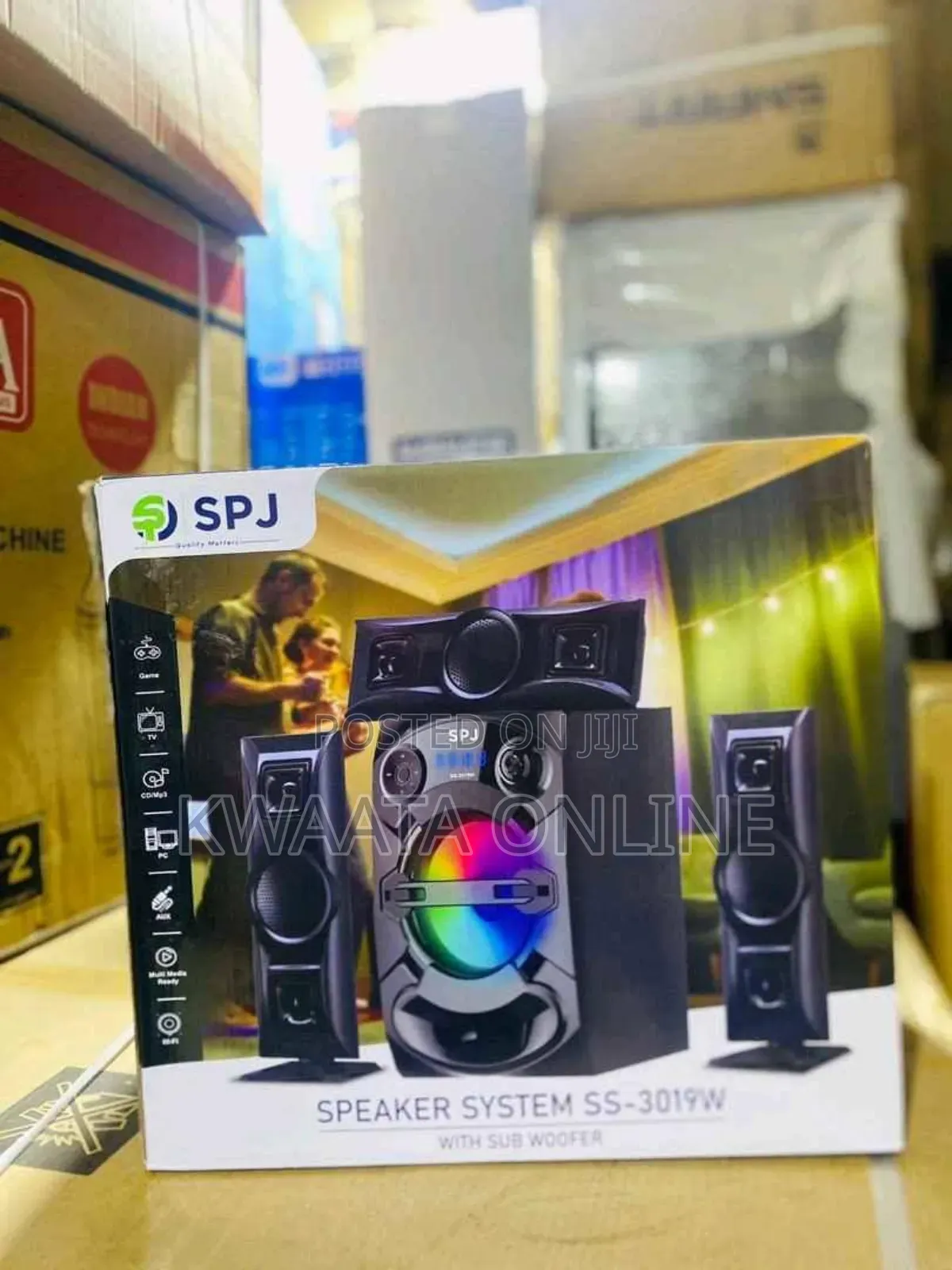SPJ 3.1 Channel Home Audio System Sub Woofer