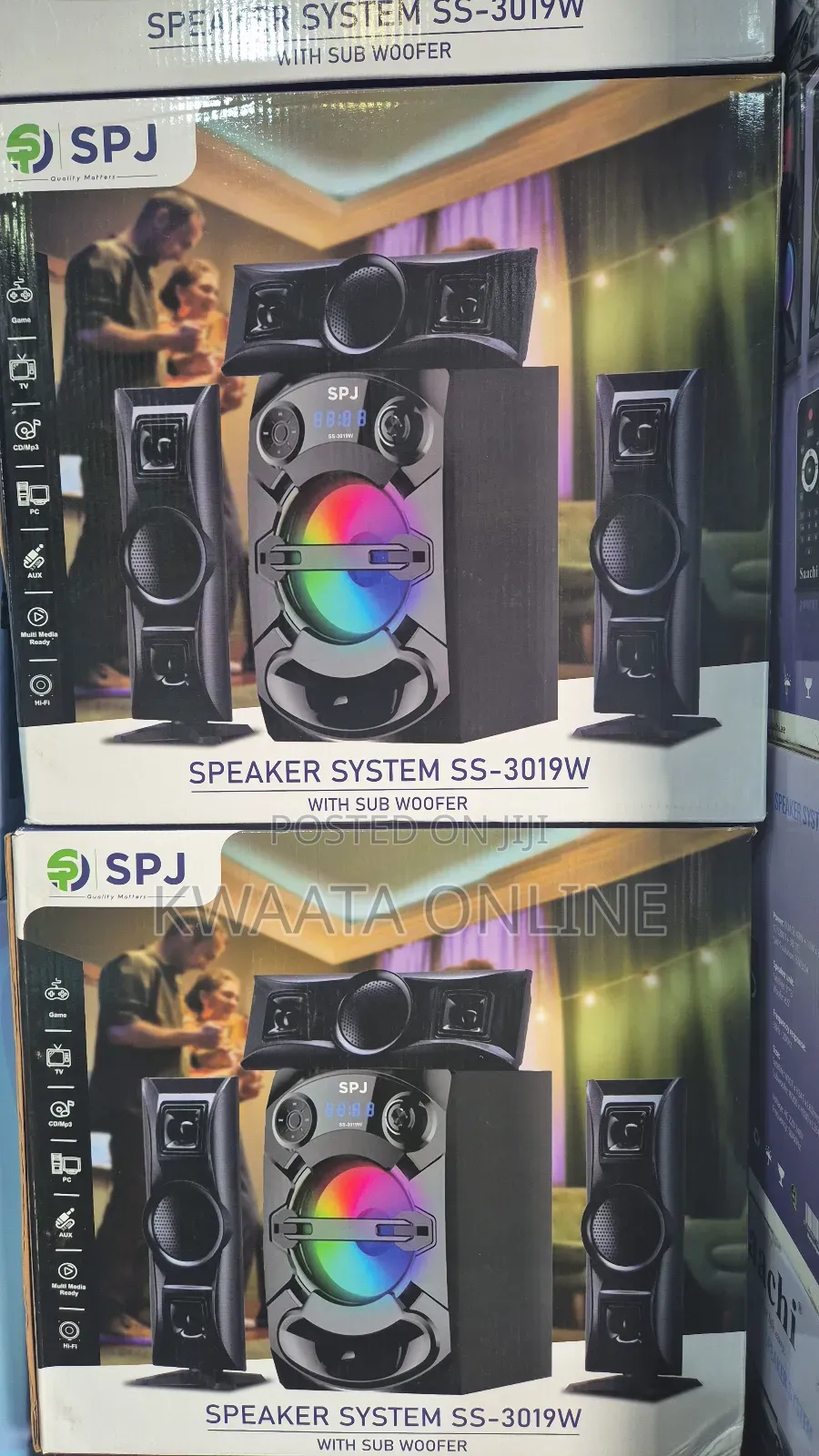 SPJ 3.1 Channel Home Audio System Sub Woofer