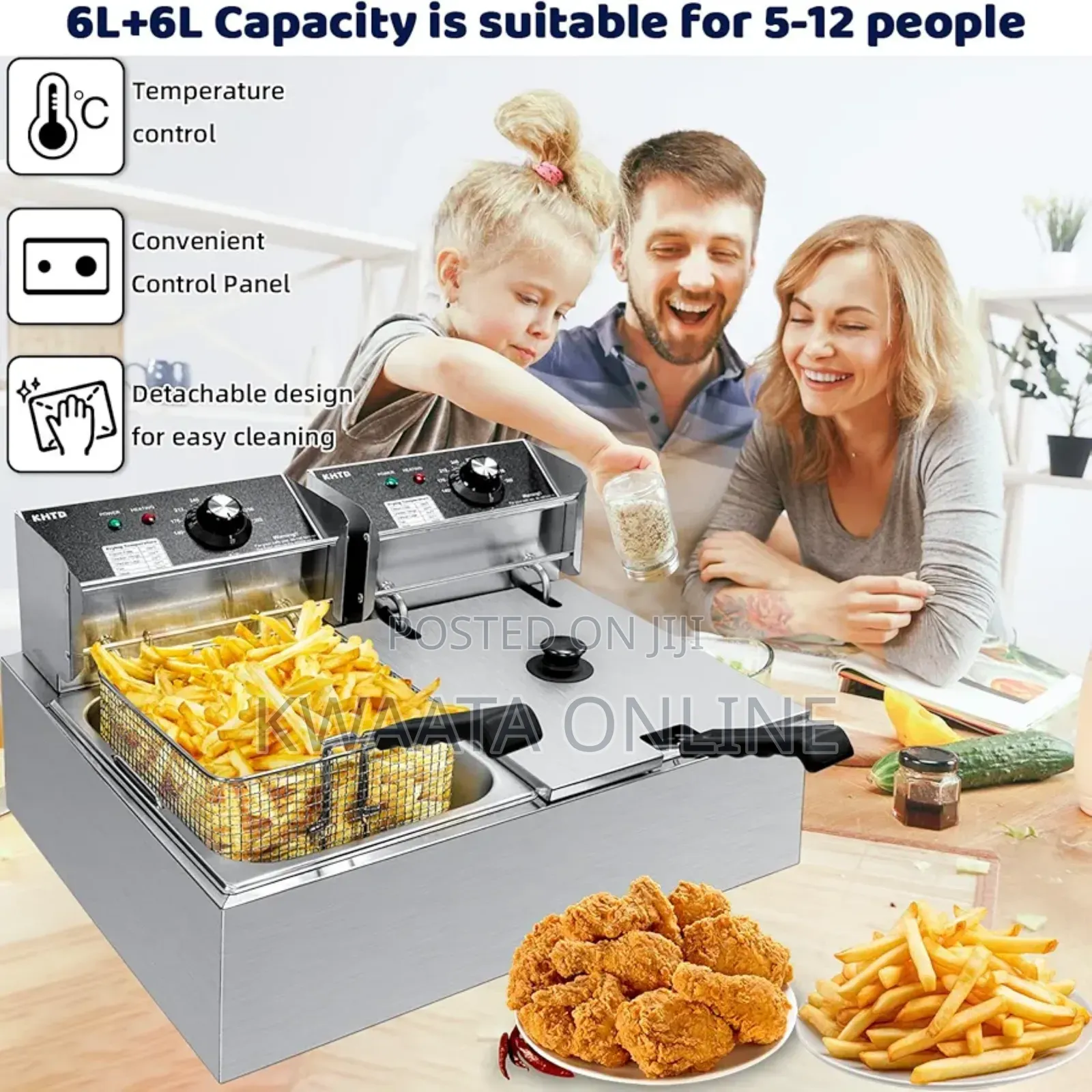 Globalstar 12l Commercial Double Deep Fryer | Gs-82a