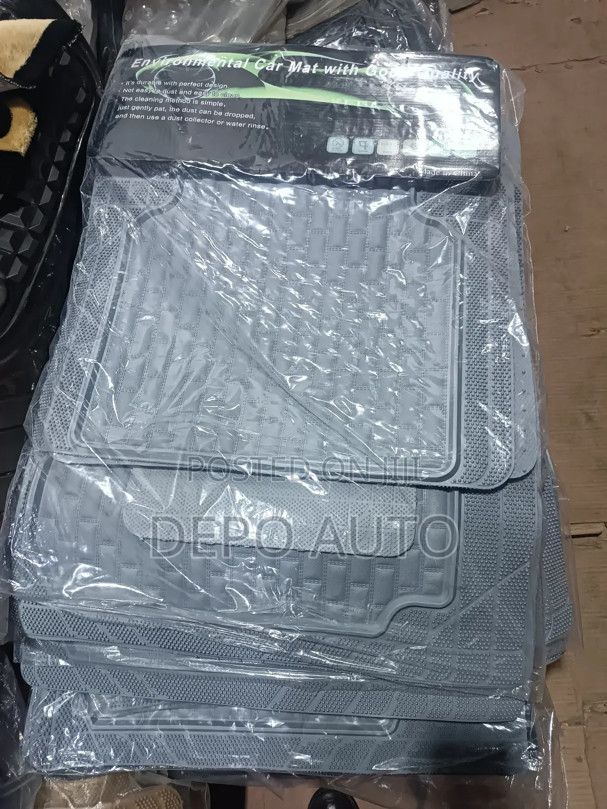 3d Grey Color Car Carpets
