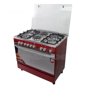 Saachi Cooker 90x60cm, 4 Gas + 2 Electric,Oven Grill, Nl-Gas-6364rd