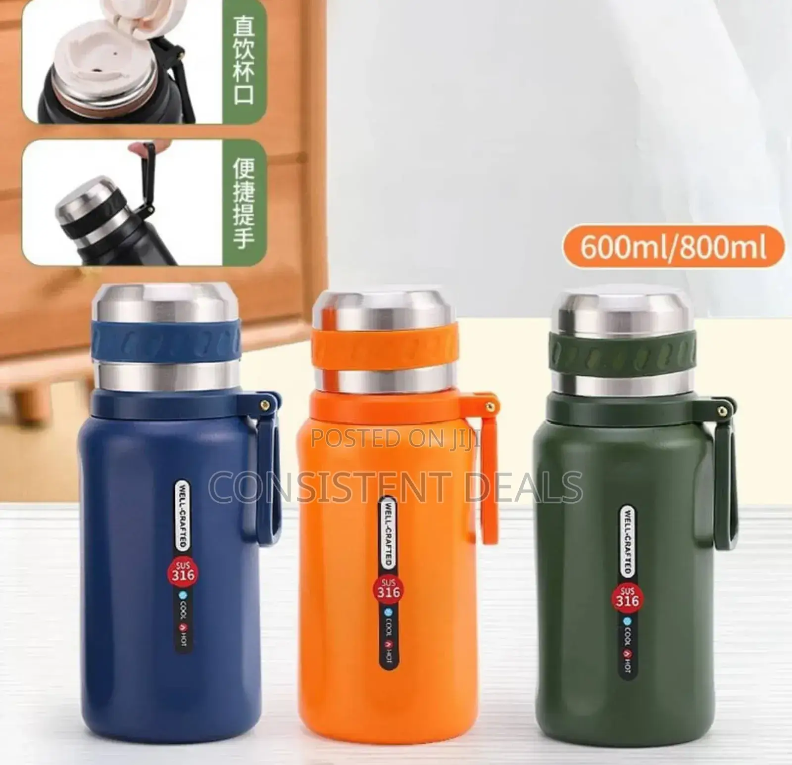 600ml Stainless Steel Thermal Bottle