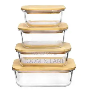 Cuisinart Glass Containers With Bamboo Lids