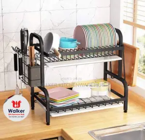 2-Tier Dish Rack- Black