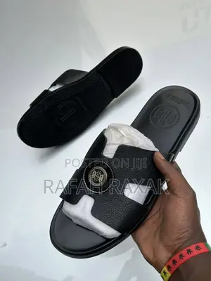Original Men’S Black Hermes Super Classic Sandals