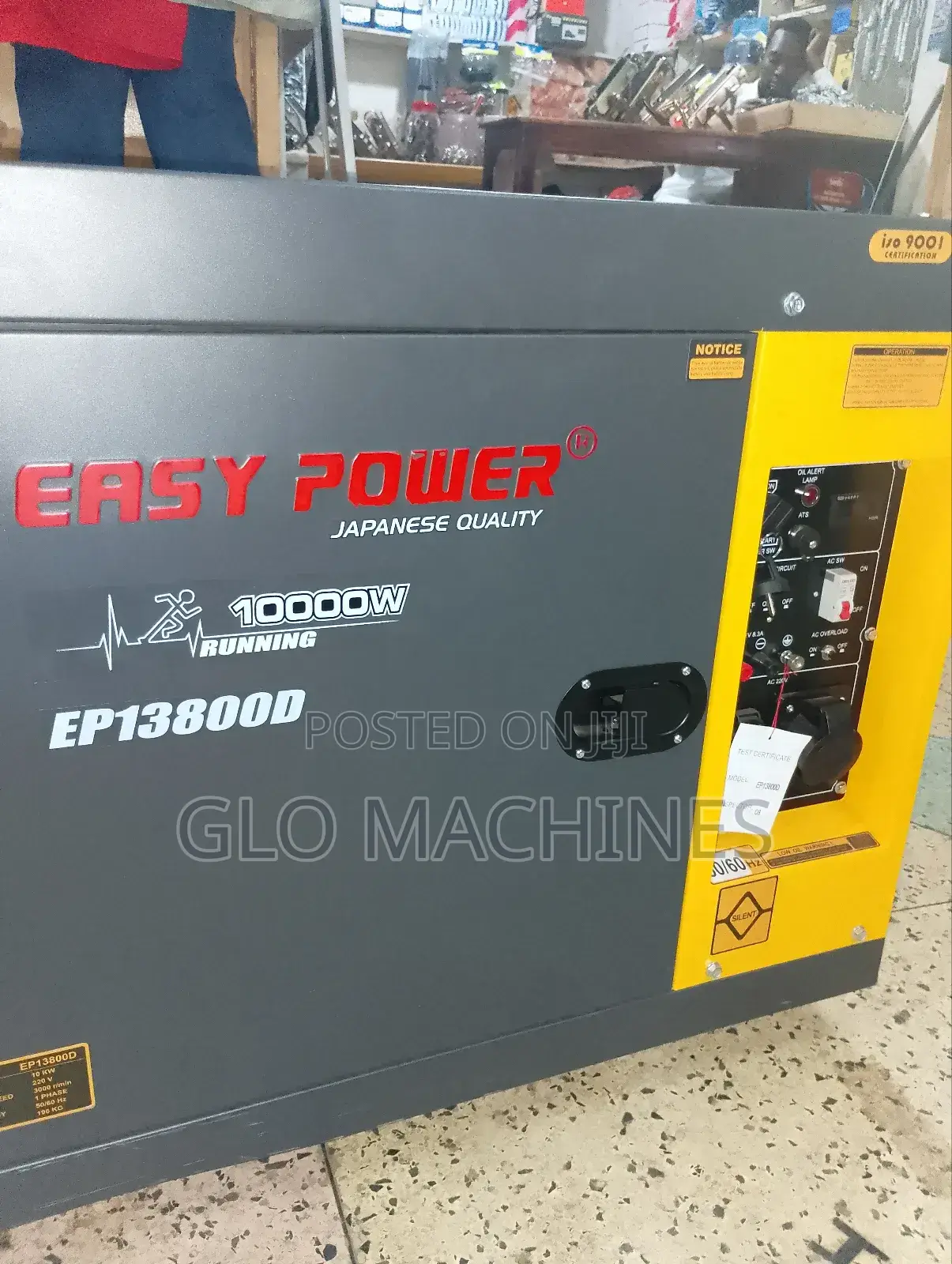 10kva Silent Diesel Generator Easy Power Yellow and Black Color