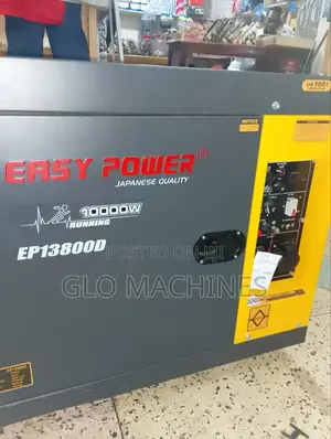 10kva Silent Diesel Generator Easy Power Yellow and Black Color